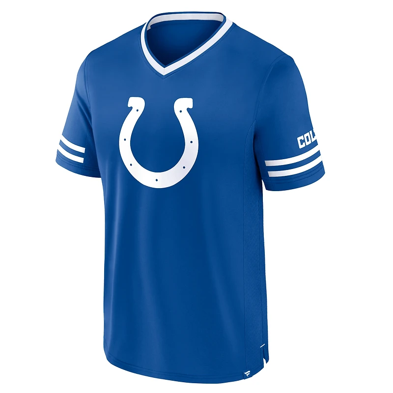 T-shirt empilable à rayures Fanatics Royal Indianapolis Colts pour hommes