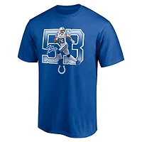 T-shirt graphique pour hommes Fanatics Shaquille Leonard Royal Indianapolis Colts Powerhouse Player