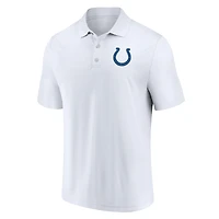 Polo blanc Fanatics pour hommes des Colts d'Indianapolis