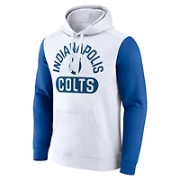 Sweat à capuche Extra Point Fanatics pour hommes, blanc, Indianapolis Colts