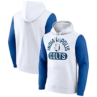 Sweat à capuche Extra Point Fanatics pour hommes, blanc, Indianapolis Colts