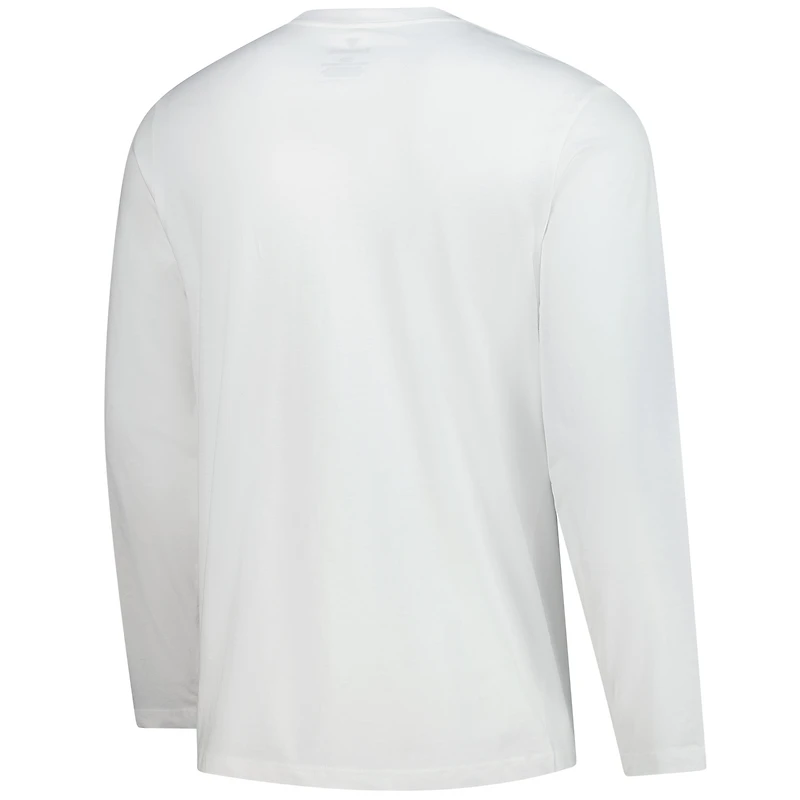 T-shirt à manches longues Fanatics pour hommes, blanc, Indianapolis Colts