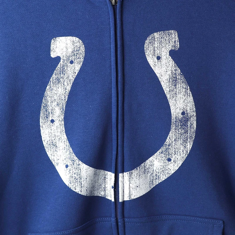 Sweat à capuche entièrement zippé G-III Sports by Carl Banks Royal Indianapolis Colts pour homme