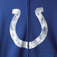 Sweat à capuche entièrement zippé G-III Sports by Carl Banks Royal Indianapolis Colts pour homme
