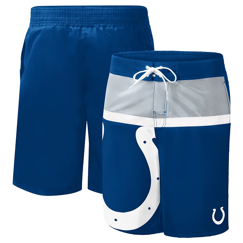 Men's  G-III Sports by Carl Banks Royal Indianapolis Colts Sea Wind Swim Trunks