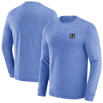 T-shirt à manches longues J. Palmer Royal pour homme, motif quatre points des Indianapolis Colts