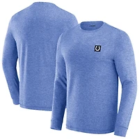 T-shirt à manches longues J. Palmer Royal pour homme, motif quatre points des Indianapolis Colts