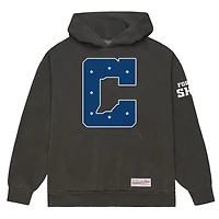 Sweat à capuche en polaire Mitchell & Ness pour homme, couleur anthracite, Indianapolis Colts, Indiana Nights State C