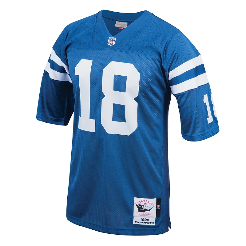 Maillot de joueur retraité authentique Mitchell & Ness Peyton Manning Royal Indianapolis Colts pour hommes