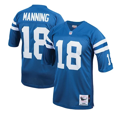 Maillot de joueur retraité authentique Mitchell & Ness Peyton Manning Royal Indianapolis Colts pour hommes