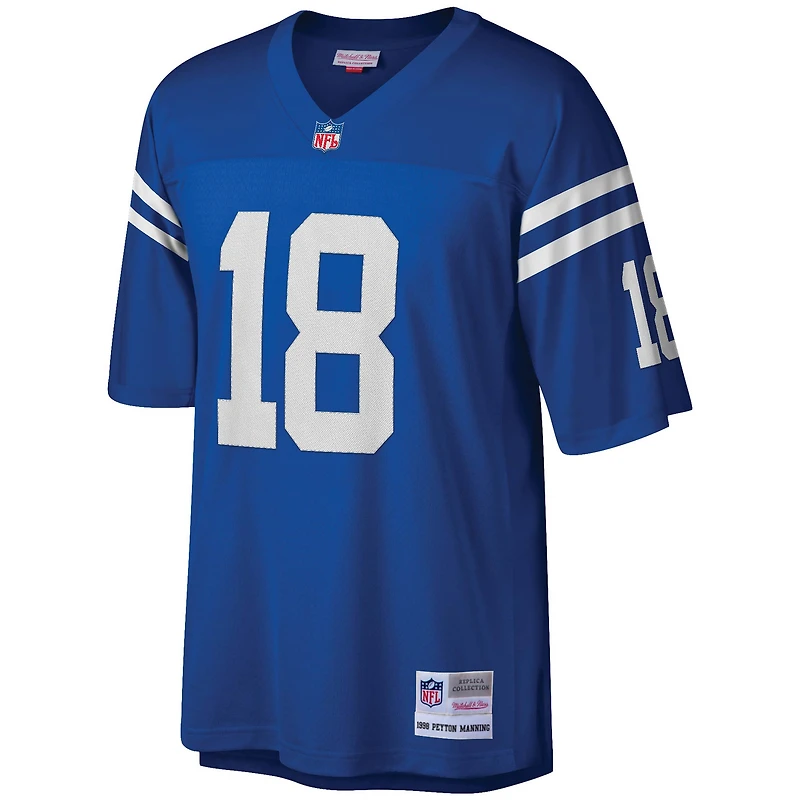 Maillot réplique Mitchell & Ness Peyton Manning Royal Indianapolis Colts Legacy pour hommes