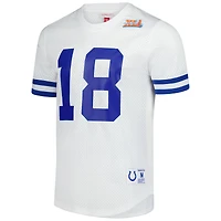 Mitchell & Ness Peyton Manning pour hommes, blanc, Indianapolis Colts, nom et numéro du joueur retraité, haut en maille