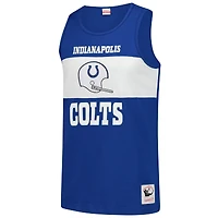 Débardeur rétro colorblock Mitchell & Ness Royal Indianapolis Colts pour homme