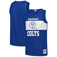 Débardeur rétro colorblock Mitchell & Ness Royal Indianapolis Colts pour homme