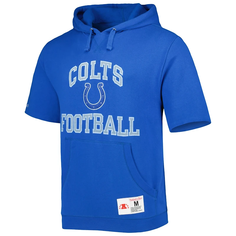 Chandail à capuchon délavé Royal Indianapolis Colts Mitchell & Ness pour homme