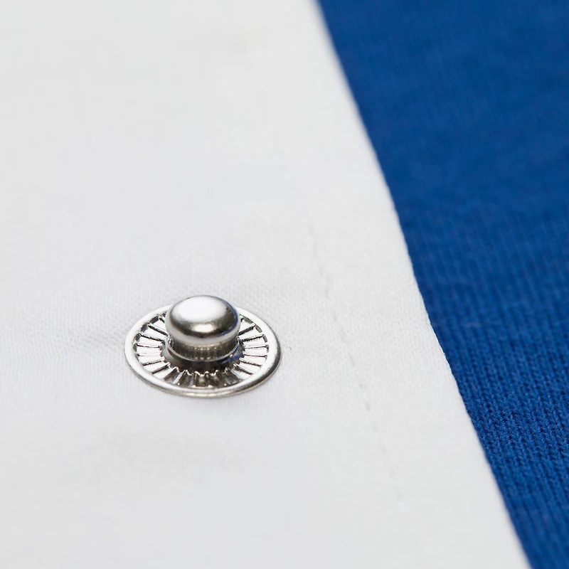 Veste blanche à boutons-pression double embrayage raglan des Indianapolis Colts de Mitchell & Ness pour homme