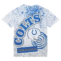 Men's Mitchell & Ness White Indianapolis Colts Team Burst Sublimated T-Shirt