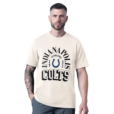 T-shirt vintage blanc MSX par Michael Strahan pour homme, motif Indianapolis Colts Whiteout