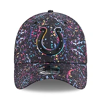 Casquette New Era noire Indianapolis Colts 2025 NFL Crucial Catch 39THIRTY Flex pour homme