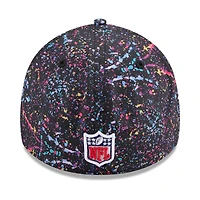 Casquette New Era noire Indianapolis Colts 2025 NFL Crucial Catch 39THIRTY Flex pour homme