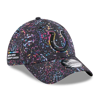 Casquette New Era noire Indianapolis Colts 2025 NFL Crucial Catch 39THIRTY Flex pour homme