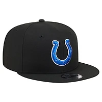 Men's New Era  Black Indianapolis Colts 9FIFTY Snapback Hat