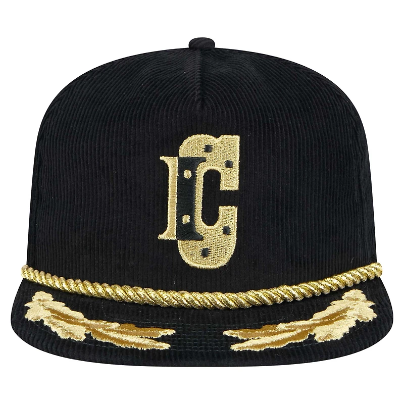 Casquette de golf à visière rabattable en velours côtelé City Originals Indianapolis Colts noire New Era pour homme