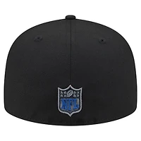Men's New Era  Black Indianapolis Colts Color Pop 59FIFTY Fitted Hat