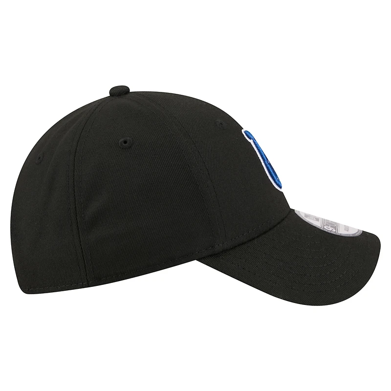 Men's New Era  Black Indianapolis Colts Core Team 9FORTY Adjustable Hat