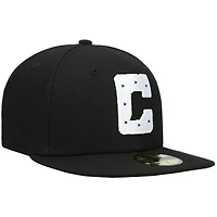 Men's New Era Black Indianapolis Colts Omaha 59FIFTY Fitted Hat