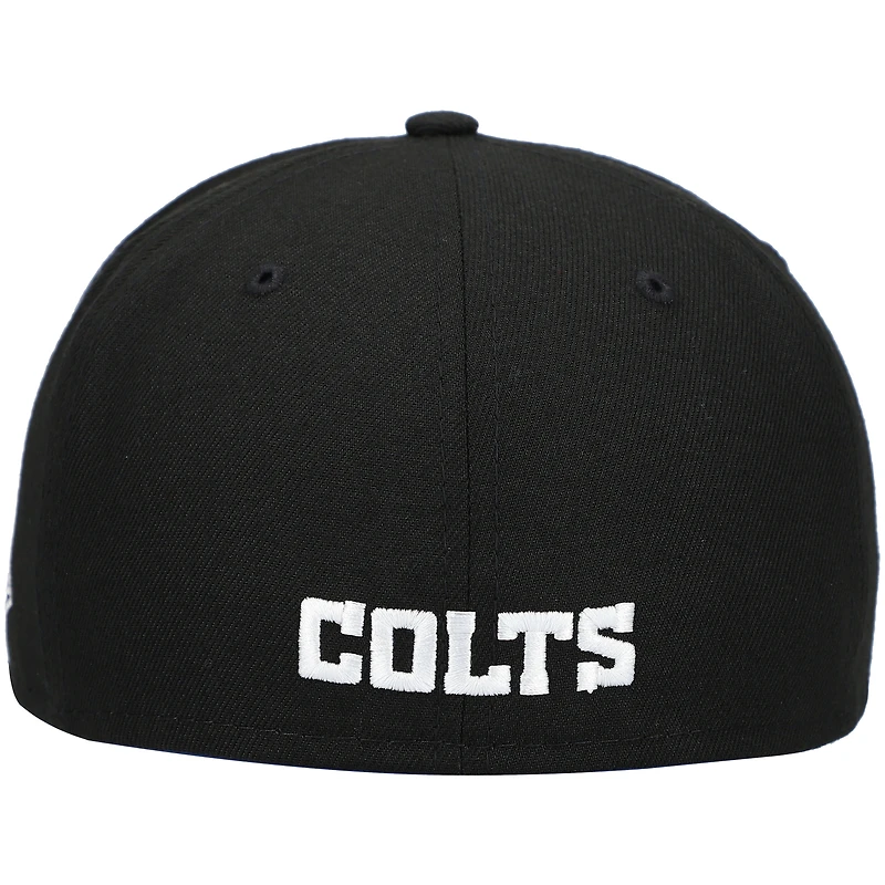 Men's New Era Black Indianapolis Colts Omaha 59FIFTY Fitted Hat