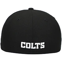 Men's New Era Black Indianapolis Colts Omaha 59FIFTY Fitted Hat