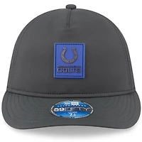 Men's New Era Charcoal Indianapolis Colts 2025 Sideline Cold Weather Retro Crown 59FIFTY Fitted Hat