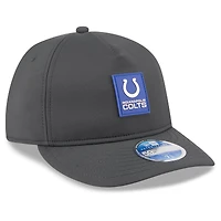 Men's New Era Charcoal Indianapolis Colts 2025 Sideline Cold Weather Retro Crown 59FIFTY Fitted Hat