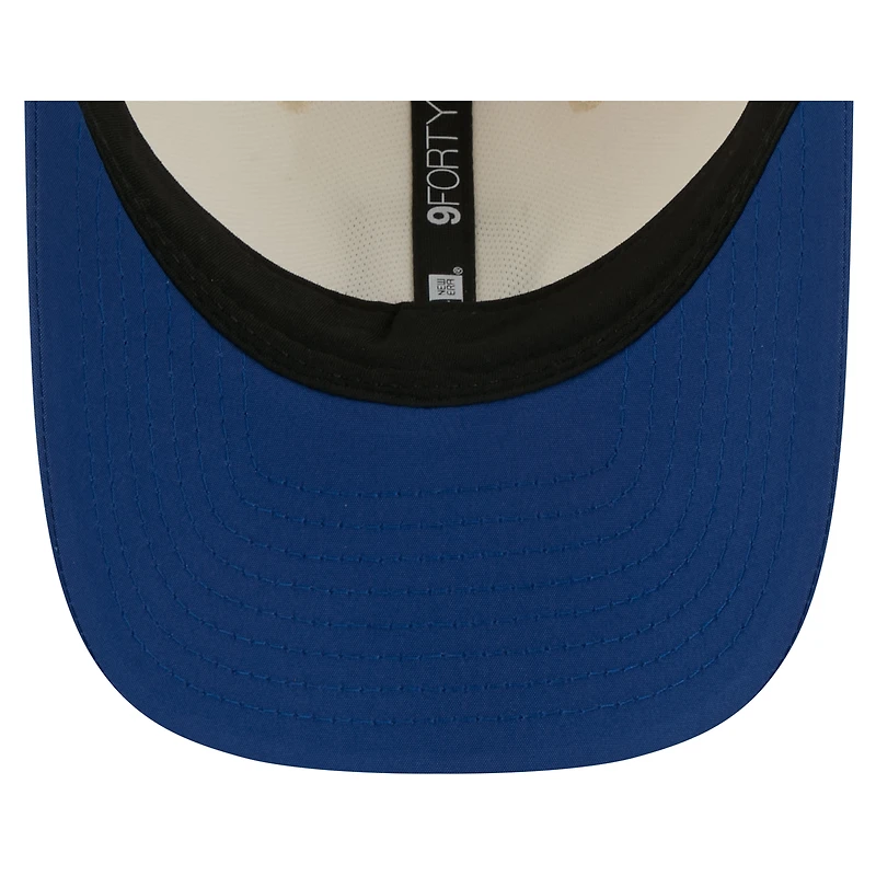 Men's New Era Cream/Royal Indianapolis Colts 2026 NFL Training Camp 9FORTY Adjustable Hat