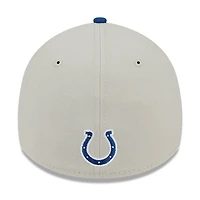 Casquette New Era Flex crème pour homme, Indianapolis Colts, draft NFL 2023, modèle 39THIRTY