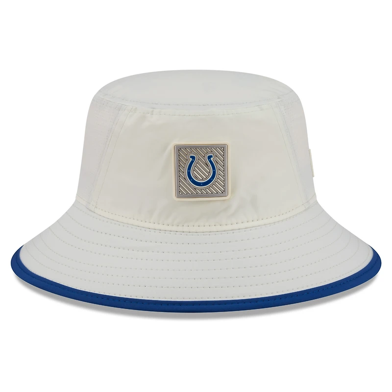 Men's New Era Cream Indianapolis Colts 2026 NFL Training Camp Sport Bucket Hat