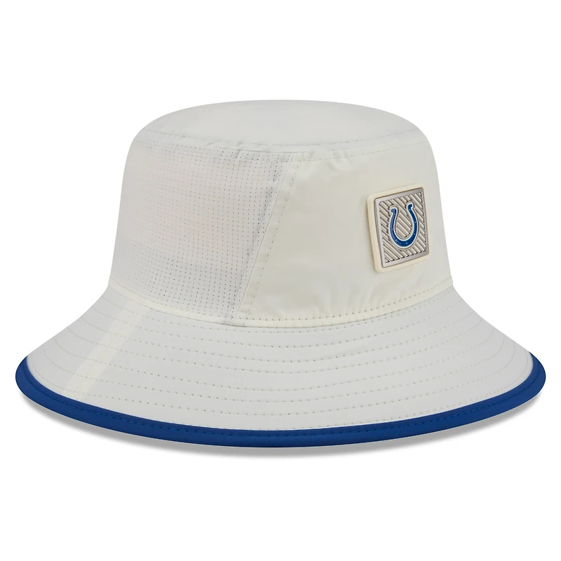 Bob de sport New Era crème pour homme, Indianapolis Colts, camp d'entraînement NFL 2026