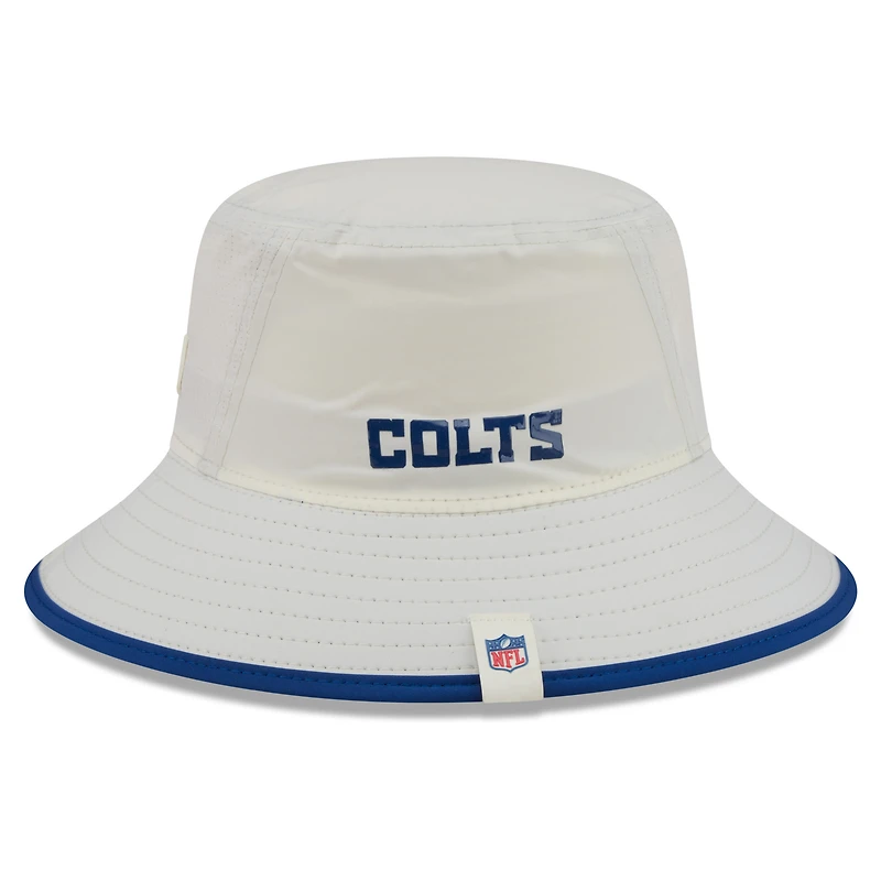 Men's New Era Cream Indianapolis Colts 2026 NFL Training Camp Sport Bucket Hat