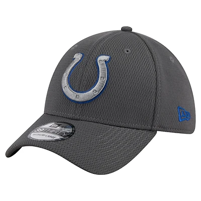 Men's New Era Graphite Indianapolis Colts Main 39THIRTY Flex Hat