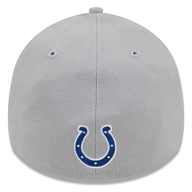 Men's New Era Gray Indianapolis Colts City Originals 39THIRTY Flex Hat