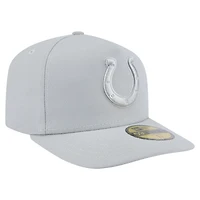Men's New Era Gray Indianapolis Colts Color Pack A-Frame 59FIFTY Fitted Hat