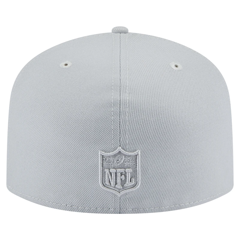 Men's New Era Gray Indianapolis Colts Color Pack A-Frame 59FIFTY Fitted Hat