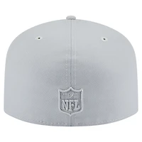 Men's New Era Gray Indianapolis Colts Color Pack A-Frame 59FIFTY Fitted Hat