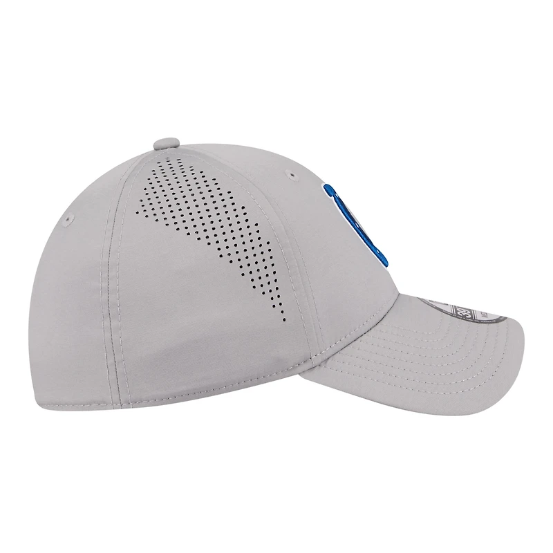 Men's New Era Gray Indianapolis Colts Perforated 39THIRTY Flex Hat