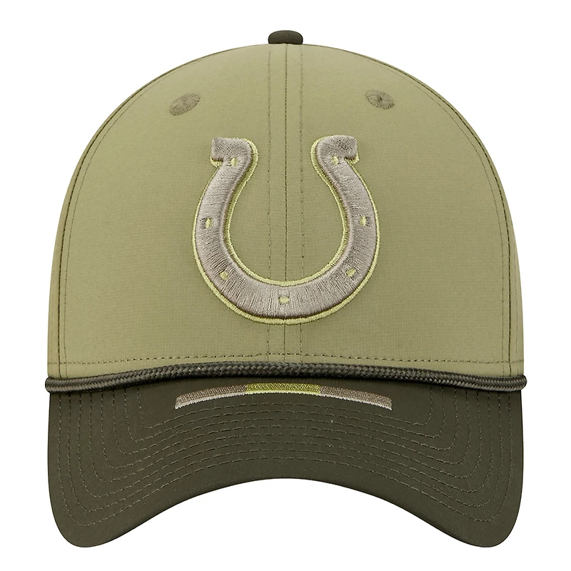 Men's New Era  Green Indianapolis Colts 2025 Salute to Service 39THIRTY Flex Hat