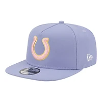 Casquette snapback New Era 9FIFTY Bloom A-Frame pour homme, couleur lavande, Indianapolis Colts