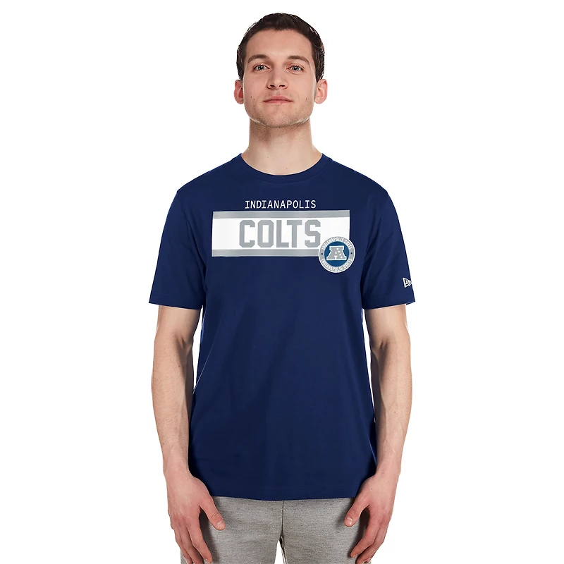 Men's New Era  Navy Indianapolis Colts 3rd Down High Density Print T-Shirt
