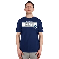 Men's New Era  Navy Indianapolis Colts 3rd Down High Density Print T-Shirt
