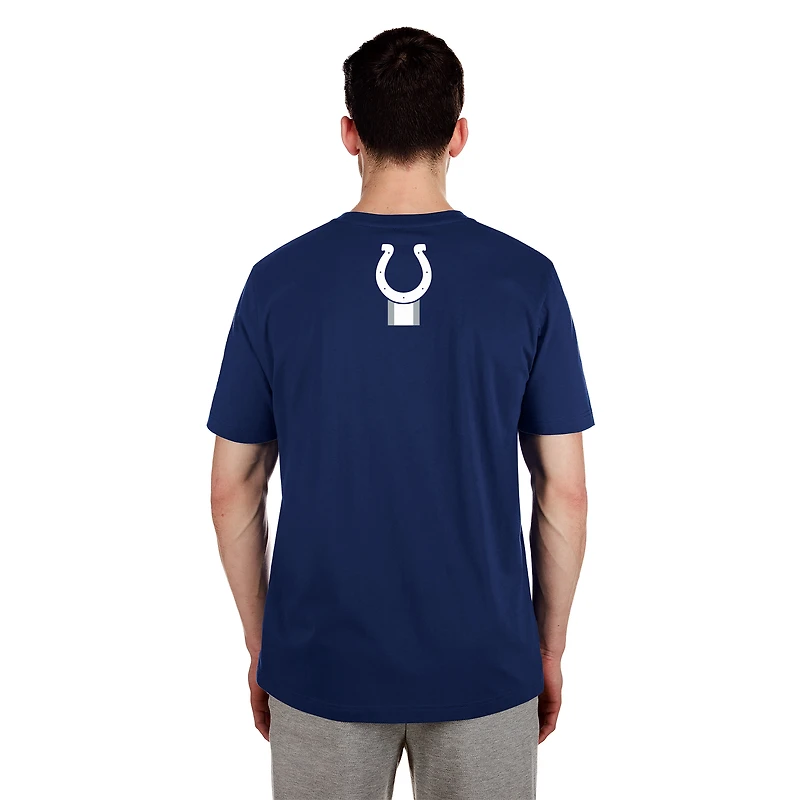 Men's New Era  Navy Indianapolis Colts 3rd Down High Density Print T-Shirt